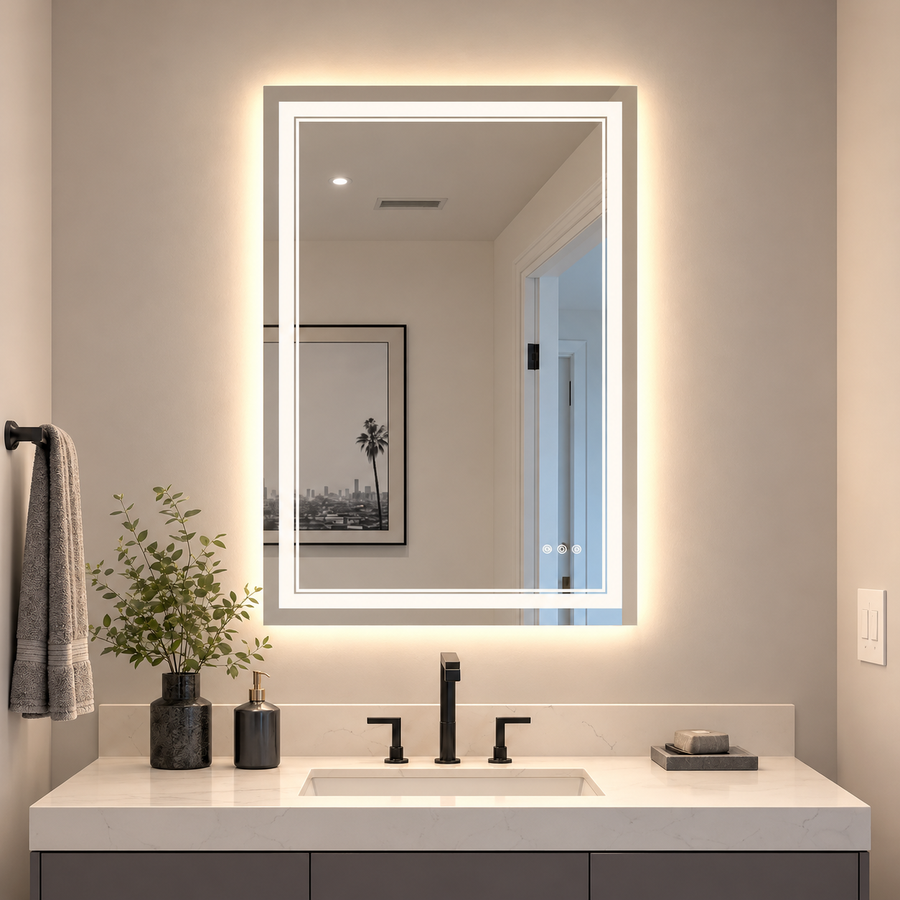 Keonjinn Smart Bluetooth LED Bathroom Mirror
