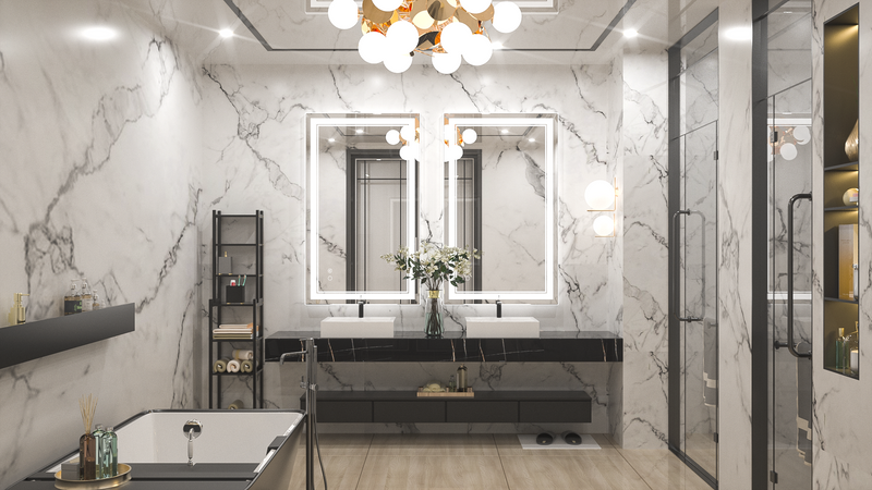 Lighted Bathroom Vanity Mirror