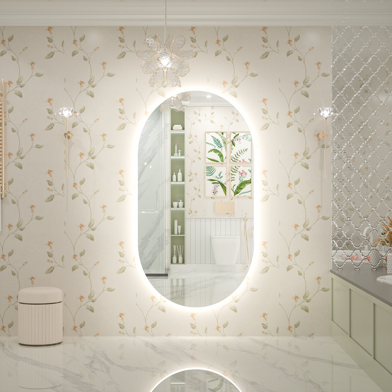 SALE Pill Backlit LED Bathroom Mirror Cool White 6000K