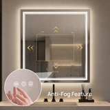 Keonjinn Smart Bluetooth LED Bathroom Mirror
