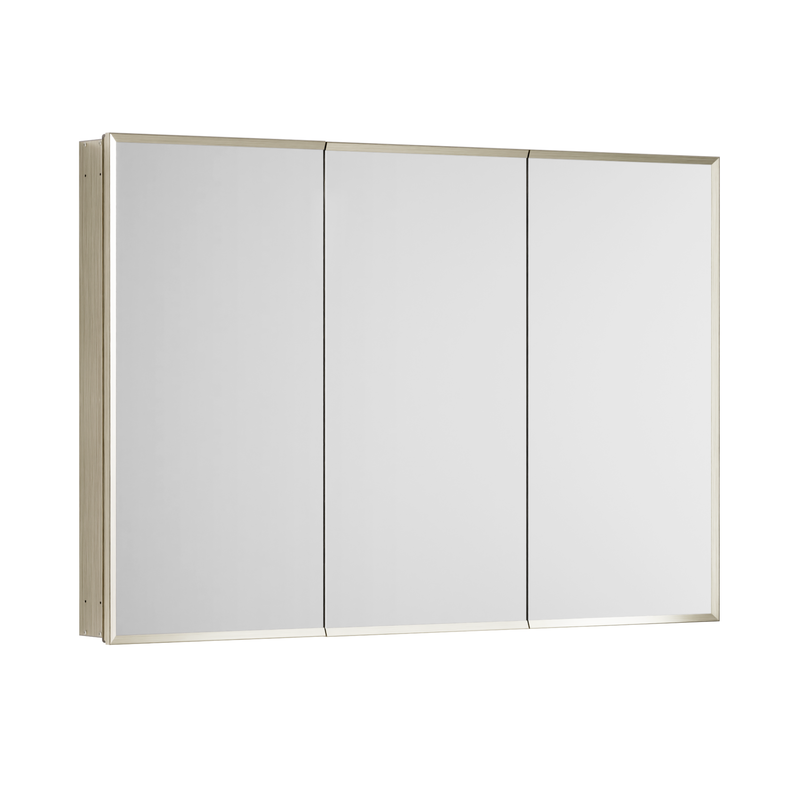 09Bathroom Medicine Cabinets with Mirror Surface/Recessed Mount Storage with Tempered Glass