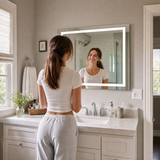 Keonjinn Frontlit & Backlit LED Bathroom Mirror