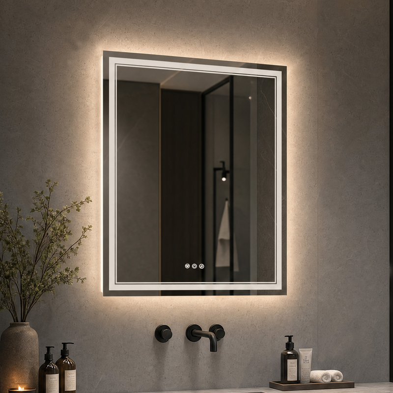 Keonjinn Smart Bluetooth LED Bathroom Mirror