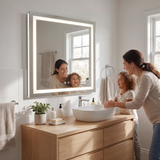 Keonjinn Frontlit & Backlit LED Bathroom Mirror