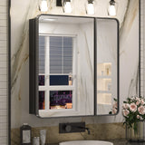 Bathroom Medicine Cabinets with Mirror Stainless Steel Framed Recessed Wall Mounted