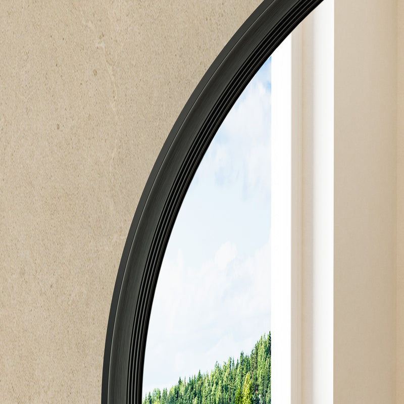 Keonjinn Bathroom Mirrors Round Beveled Wall Mirror
