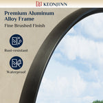 Keonjinn Bathroom Mirrors Round Beveled Wall Mirror