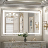LED Bathroom Vanity Mirror Front Lights Dimmable Mirror with Lights Anti fog Memory Function
