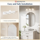 Oval Bathroom Vanity Mirror Shatterproof Frameless Wall Mirrored with Beveled Edge Over Sink