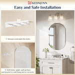 Oval Bathroom Vanity Mirror Shatterproof Frameless Wall Mirrored with Beveled Edge Over Sink