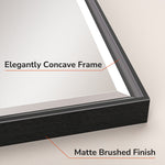 Beveled Bathroom Vanity Mirror Metal Framed Over Sink Wall Mirror Horizontal/Vertical