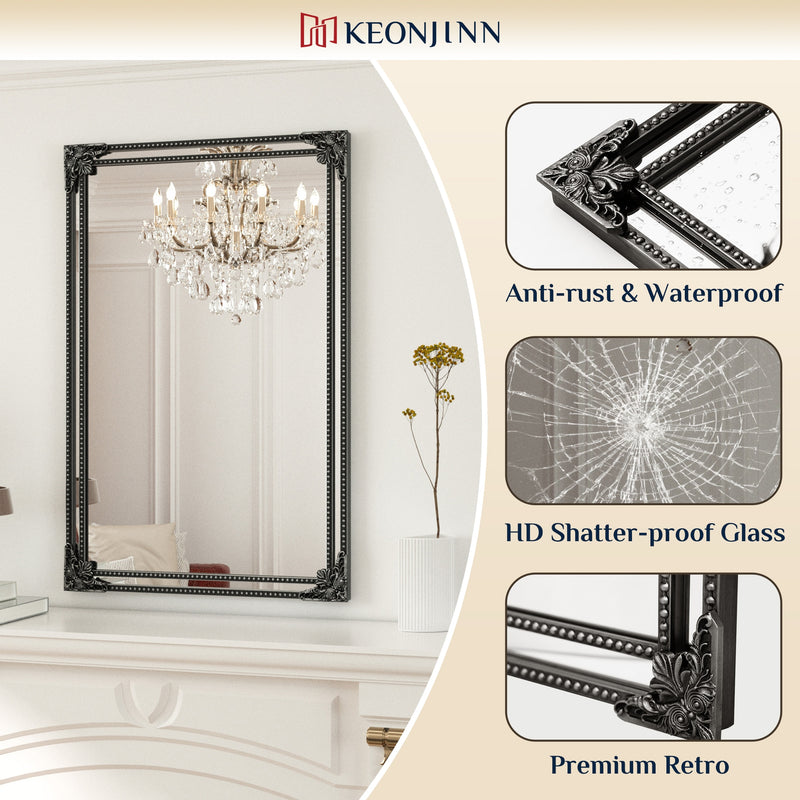 Vintage Vanity Mirror Decorative Wall Mirror Metal Framed Mirrors for Wall