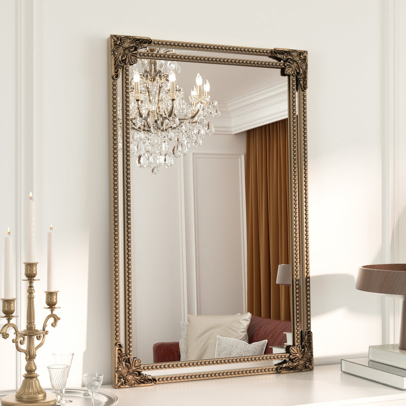 Vintage Vanity Mirror Decorative Wall Mirror Metal Framed Mirrors for Wall