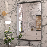 Bathroom Vanity Mirror Metal Framed Over Sink Horizontal/Vertical