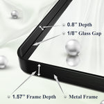 Bathroom Vanity Mirror Metal Framed Over Sink Horizontal/Vertical