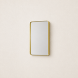 Miroirs de salle de bain à cadre en métal noir Keonjinn pour mur, miroir de courtoisie rectangulaire arrondi pour salle de bain, miroir de ferme noir mat avec cadre sans soudure, verre trempé HD (Horizontal/Vertical)