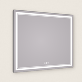 Miroir de salle de bain à LED avec double éclairage avant et arrière 3 couleurs