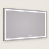 Miroir de salle de bain à LED avec double éclairage avant et arrière 3 couleurs