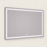 Miroir de salle de bain à LED avec double éclairage avant et arrière 3 couleurs