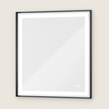 Rechteckiger Wand-LED-Badezimmerspiegel mit Front- und Hintergrundbeleuchtung