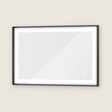 Rechteckiger Wand-LED-Badezimmerspiegel mit Front- und Hintergrundbeleuchtung