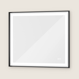 Rechteckiger Wand-LED-Badezimmerspiegel mit Front- und Hintergrundbeleuchtung