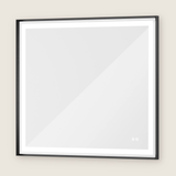 Rechteckiger Wand-LED-Badezimmerspiegel mit Front- und Hintergrundbeleuchtung