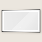 Rechteckiger Wand-LED-Badezimmerspiegel mit Front- und Hintergrundbeleuchtung
