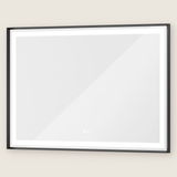 Rechteckiger Wand-LED-Badezimmerspiegel mit Front- und Hintergrundbeleuchtung