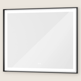 Rechteckiger Wand-LED-Badezimmerspiegel mit Front- und Hintergrundbeleuchtung