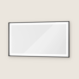 Rechteckiger Wand-LED-Badezimmerspiegel mit Front- und Hintergrundbeleuchtung