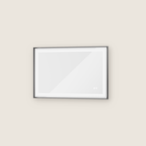 Rechteckiger Wand-LED-Badezimmerspiegel mit Front- und Hintergrundbeleuchtung