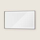 Rechteckiger Wand-LED-Badezimmerspiegel mit Front- und Hintergrundbeleuchtung