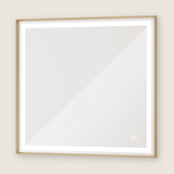 Rechteckiger Wand-LED-Badezimmerspiegel mit Front- und Hintergrundbeleuchtung