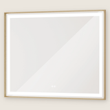 Rechteckiger Wand-LED-Badezimmerspiegel mit Front- und Hintergrundbeleuchtung