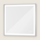 Rechteckiger Wand-LED-Badezimmerspiegel mit Front- und Hintergrundbeleuchtung