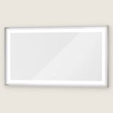 Rechteckiger Wand-LED-Badezimmerspiegel mit Front- und Hintergrundbeleuchtung