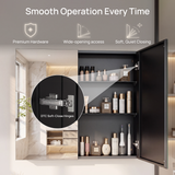Keonjinn Aluminum Medicine Cabinet with Mirror