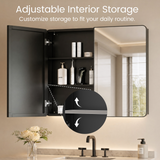 Keonjinn Rounded Rectangle Framed Medicine Cabinet