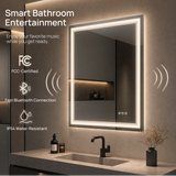Keonjinn Smart Bluetooth LED Bathroom Mirror