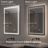 Keonjinn Smart Bluetooth LED Bathroom Mirror