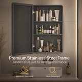 Keonjinn Rounded Rectangle Framed Medicine Cabinet
