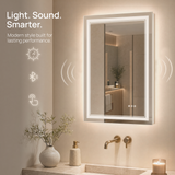 Keonjinn Smart Bluetooth LED Bathroom Mirror