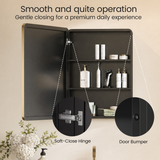 Keonjinn Rounded Rectangle Framed Medicine Cabinet