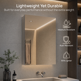 Keonjinn Aluminum Medicine Cabinet with Mirror