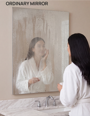 Keonjinn Frontlit & Backlit LED Bathroom Mirror - Fast & Safe Defogging 1