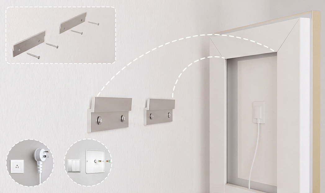 Keonjinn Frontlit & Backlit LED Bathroom Mirror - Easy & Flexible Installation