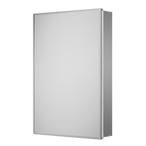 Frameless Surface/Recessed Aluminum Mirrored Rectangle Medicine Cabinet With Adjustable Shelves