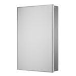 MC017Frameless Surface/Recessed Aluminum Mirrored Rectangle Medicine Cabinet With Adjustable Shelves