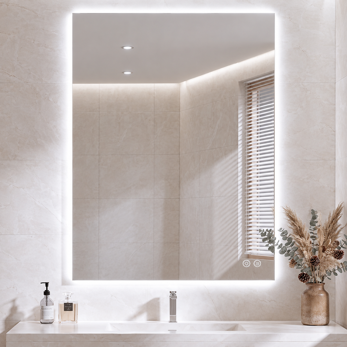 Keonjinn Backlit LED Bathroom Mirror